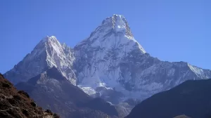 View of Ama Dablam (6,812m / 22,349 ft) during the everest panorama trek