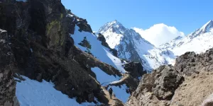 A view of beautiful mountains in Langtang Trek